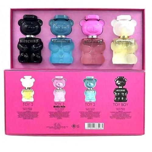 Парфюмерный набор Moschino Set Combination Toy 2/Toy Boy/Toy 2 Bubble Gum EDT/Toy 2 Bubble Gum EDP 4x30 ml оптом в Тольятти 