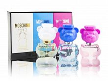 Парфюмерный набор Moschino Miniature Collection Toy 2/Toy 2 Bubble Gum EDT/Toy 2 Bubble Gum EDP 3x30 ml оптом в Тольятти 