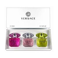 Парфюмерный набор Versace Bright Crystal/Bright Crystal Absolu/Yellow Diamond 3x30 ml оптом в Тольятти 
